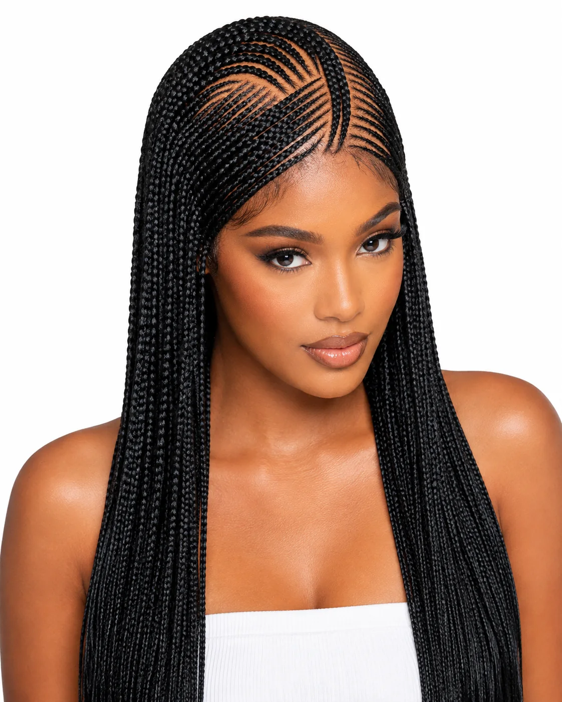 Cornrow hair style