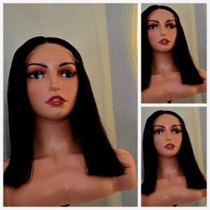 14" 5by5 SDD Straight Human Hair Natural Colour Glueless wig - Affordable Luxury for Ladies