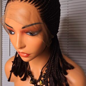 Brown 360 full lace Braided Wig 024 - Luxury Braided Wig Style with Easy Styling & Comfortable Design for a Distinctive Look