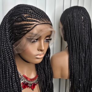 Adomac 045 Braided Wig One Sided Part for Classic Ladies - Stylish and Classic Design