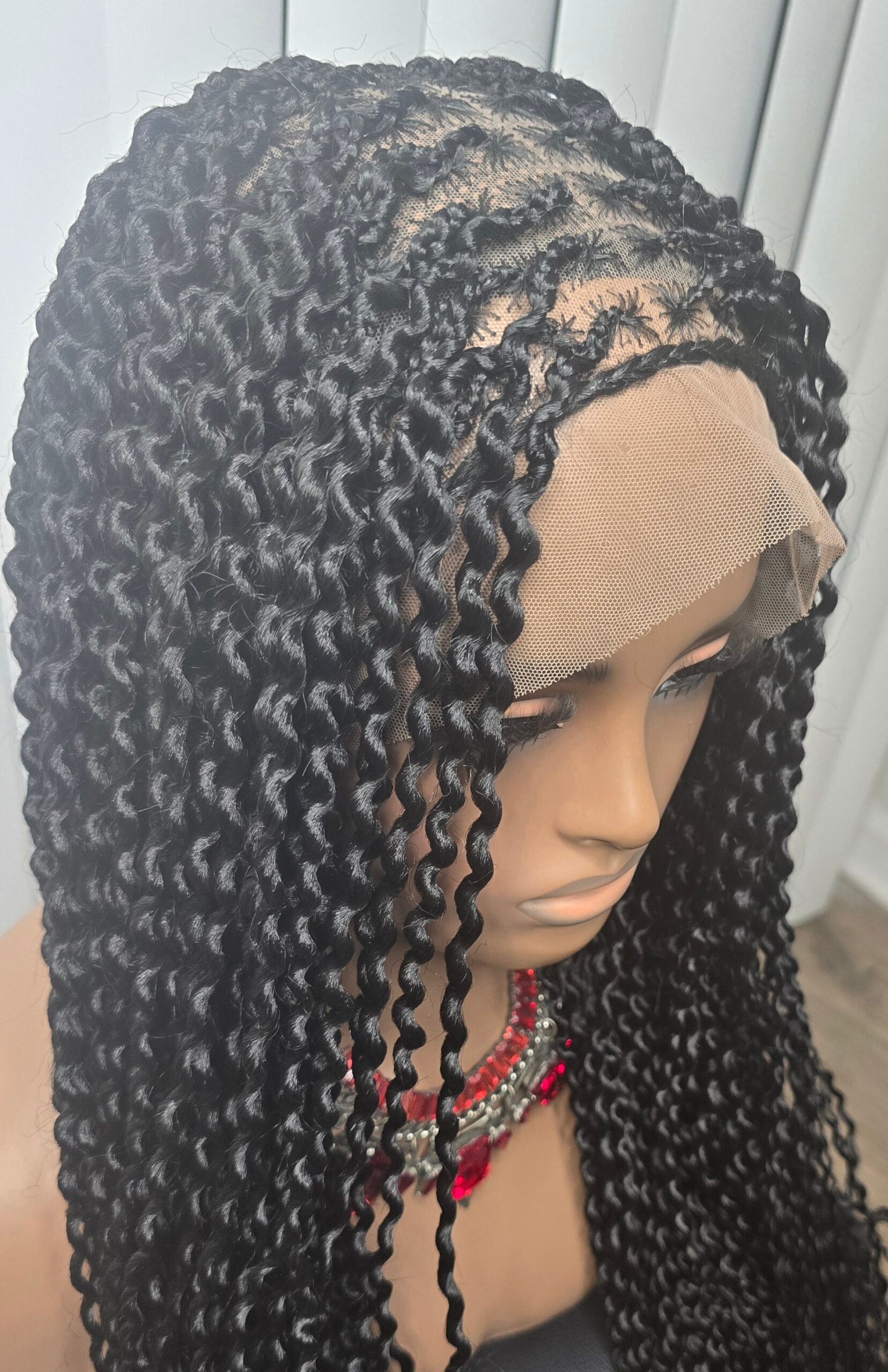 Black Watermelon Luxe Braids Wig – Elegant & Timeless - Image 2