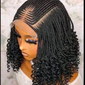 Black Cornrows Style for Classic Ladies - Female Wig with Natural Look and Comfortable Fit