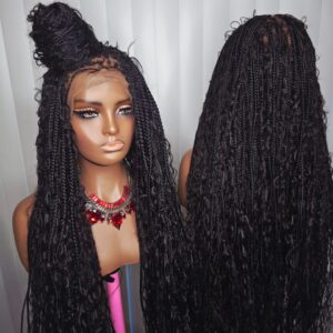 36-Inch Boho Braided Wig – Premium Luxury Braids for Elegant Women