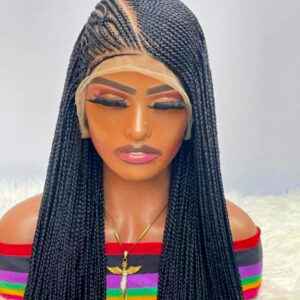 Adomac 045 Braided Wig One Sided Part for Classic Ladies - Stylish and Classic Design