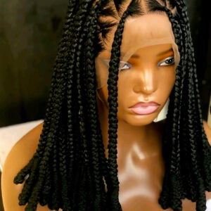 12 Inches Box Braided Wig for Classic Ladies - Stylish and Classic Design