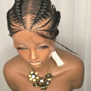 Black Packed Cornrows Style for Classic Ladies Elegant and Stylish Hair Accessory with Sleek Packed Design for Everyday Wear or Special Occasions