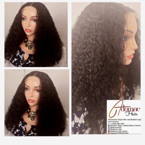 20" 5by5 PIXIE CURLS Human Hair Natural colour Glueless wig - Affordable Luxury for Ladies